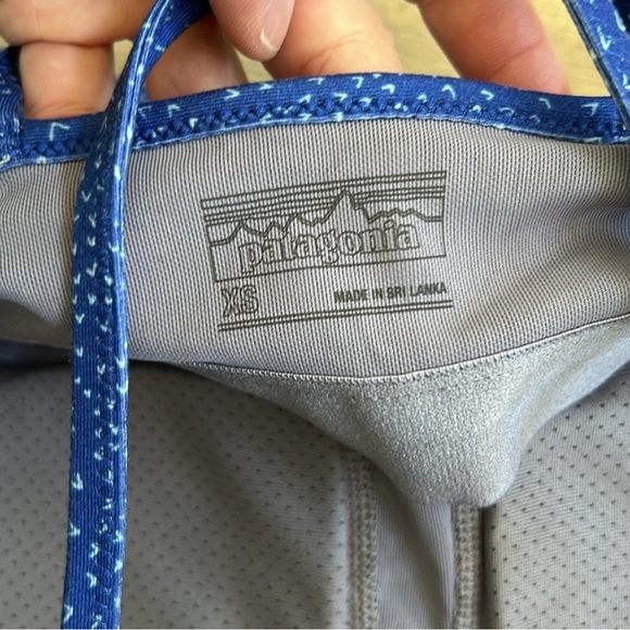 EUC. Like new! Patagonia Vibrant blue camisole with shelf bra. - Picture 2 of 5